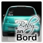 Preview: Autoaufkleber Baby an Bord Auto Aufkleber Sticker Tattoo Decal clickstick A211