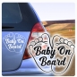 Preview: Autoaufkleber Baby on Board Aufkleber Babyaufkleber A986