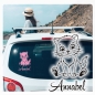 Preview: Katze Baby Name Auto Aufkleber Autoaufkleber Sticker AB007