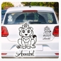 Preview: Löwe Löwenbaby Baby Name Auto Aufkleber Autoaufkleber Sticker AB008
