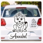 Preview: Löwe Löwenbaby Baby Name Auto Aufkleber Autoaufkleber Sticker AB010