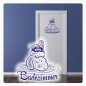 Preview: Tür Aufkleber Badezimmer Hippo Wandtattoo Aufkleber Sticker WC T024
