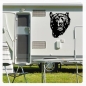 Preview: Bär Grizzly Wohnmobil Aufkleber Caravan Sticker WoMo161