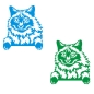 Preview: Balinesen Katze Kitty Auto Aufkleber Autoaufkleber Sticker Aufkleber A1124