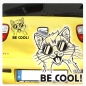 Preview: Auto Aufkleber Katze Be Cool! Kätzchen Autoaufkleber clickstick A645