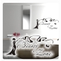 Preview: Beauty Zone Wandtattoo Wandaufkleber Badezimmer WC W1329