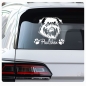 Preview: Hundeaufkleber Brüsseler Griffon Name Autoaufkleber A360