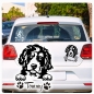 Preview: Bernedoodle Name Pfoten Autoaufkleber Auto Aufkleber Sticker A794