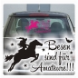 Preview: Auto Aufkleber Besen sind für Amateure Hexe Autoaufkleber clickstick A565