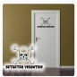 Preview: Tür Aufkleber Betreten verboten! Skull Wandtattoo Sticker T246