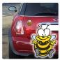 Preview: Autoaufkleber Biene Bienchen Auto Aufkleber Honigbiene DA1013