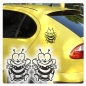 Preview: Bienen 2er SET  Auto Aufkleber Autoaufkleber Biene Sticker A331