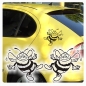 Preview: 2er SET Autoaufkleber lustige Biene Bienen Aufkleber Auto A1807ustige Biene Bienen Aufkleber Auto A1808