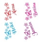Preview: Name Blumen Schmetterling Aufkleber Sticker für Thermomix TH300