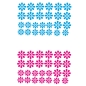 Preview: Fahrradaufkleber Aufkleber Blumen Blüten Sticker SET F090