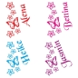 Preview: Aufkleber Sticker für Thermomix TM31 Name Blumen Schmetterling Tattoo TH200
