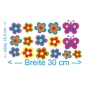 Preview: Blumen Blüten Schmetterlinge Auto Aufkleber Sticker Autoaufkleber DA168