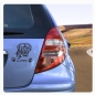 Preview: Hundeaufkleber Bordeaux Dogge Name Pfoten Auto Aufkleber Sticker A247