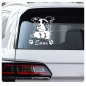 Preview: Border Colli Name Auto Aufkleber Autoaufkleber Hund A547