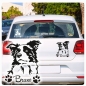 Preview: Border Collie Name Pfoten Autoaufkleber Auto Aufkleber Sticker A863