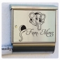 Preview: Briefkastenaufkleber Maus Namen Aufkleber Sticker B011