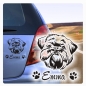 Preview: Hundeaufkleber Brüsseler Griffon Name Autoaufkleber Aufkleber Sticker A288