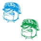 Preview: Bulldogge Motorradhelm Biker Autoaufkleber Auto Aufkleber Sticker A842