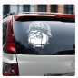 Preview: Bulldogge Motorradhelm Biker Autoaufkleber Auto Aufkleber Sticker A842