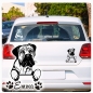 Preview: Bullmastiff Name Pfoten Autoaufkleber Auto Aufkleber Sticker A874