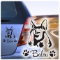 Preview: Hundeaufkleber Bullterrier Name Autoaufkleber Sticker Aufkleber A290