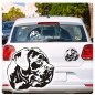 Preview: Cane Corso Autoaufkleber Auto Aufkleber Sticker Hund Pfoten A805