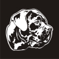 Preview: Cane Corso Autoaufkleber Auto Aufkleber Sticker Hund Pfoten A805