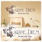 Preview: Carpe Diem Wandtattoo Nutze den Tag Wandaufkleber W660