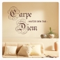 Preview: Carpe Diem Wandtattoo Nutze den Tag Wandaufkleber W918