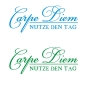 Preview: Carpe Diem Nutze den Tag Wandtattoo Wandaufkleber W1007