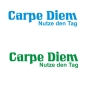 Preview: Carpe Diem Nutze den Tag Wandtattoo Wandaufkleber W1574