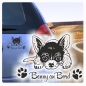 Preview: Auto Aufkleber Chihuahua Pfoten Autoaufkleber Hund Sticker A4045