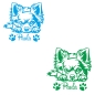 Preview: Chihuahua Autoaufkleber Sticker Aufkleber Hund Pfoten Name A4258