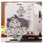 Preview: Chillkröte Schildkröte Chillen Yoga Wohnmobil Aufkleber Wohnwagen Sticker WoMo285