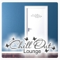 Preview: Tür Aufkleber Chillout Lounge Schmetterlinge Chill Out Wandtattoo T905