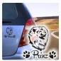 Preview: Hundeaufkleber Chow Chow Name Auto Aufkleber Sticker A525