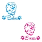 Preview: Hundeaufkleber Chow Chow Name Auto Aufkleber Sticker A525