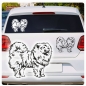 Preview: Hundeaufkleber Chow Chow Name Auto Aufkleber Sticker A524