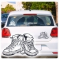 Preview: Chucks Sneaker Turnschuhe Autoaufkleber Auto Aufkleber Sticker A129