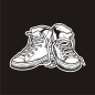 Preview: Chucks Sneaker Turnschuhe Autoaufkleber Auto Aufkleber Sticker A129