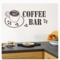 Preview: Wandtattoo Coffee Bar Wandaufkleber Küche Kaffee Essen W515