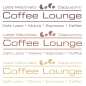 Preview: Wandtattoo Coffee Lounge Kaffee Latte Mokka Espresso Wandaufkleber Küche W1666