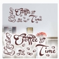 Preview: Coffee Time Kaffee Küche Tasse Herz Wandtattoo W1810