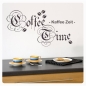 Preview: Coffee Time Kaffee Wandtattoo Wandaufkleber Küche W891