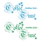 Preview: Coffee Time Kaffee Wandtattoo Wandaufkleber Küche W891